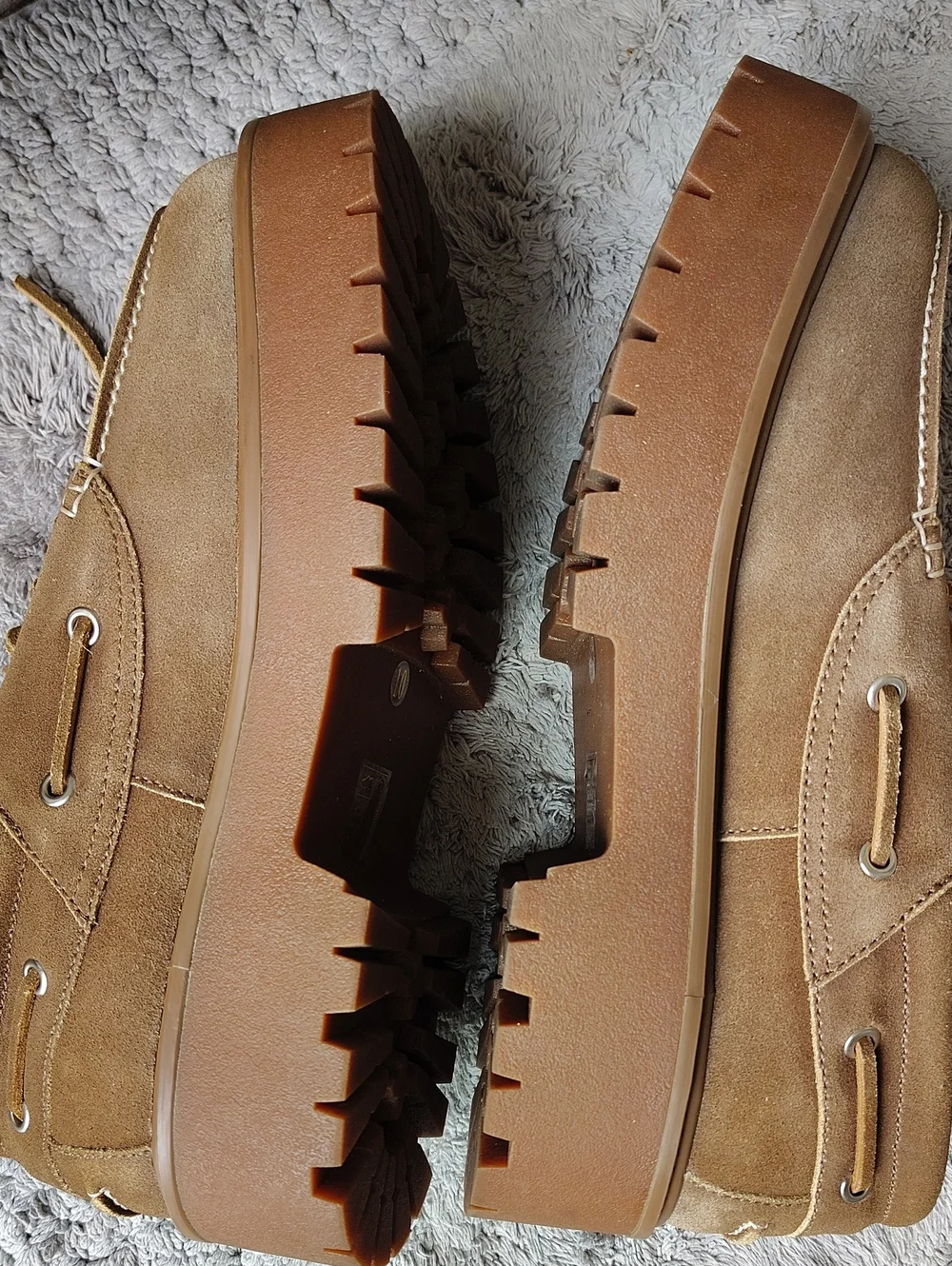 Jeffrey Campbell Crushed T Lug Platform Suede Boat Shoes